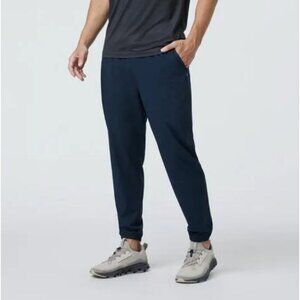 Vuori x Barry's Blue Drawstring Sweatpants Kore Jogger Navy Blue Ink Size M